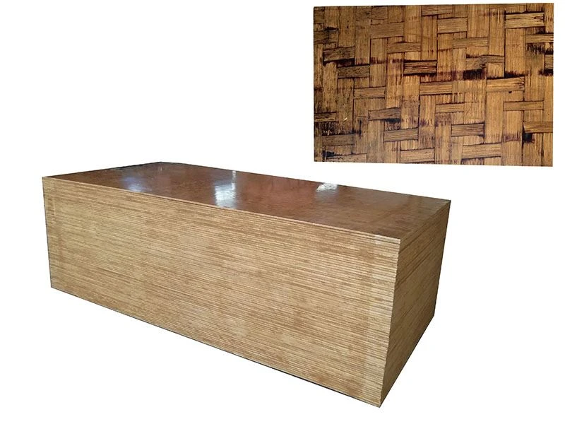 Bamboo and wood combined plywood for bus compartment floor
